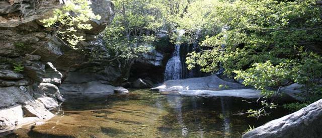 Pithara watersfalls in Andros