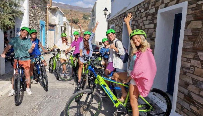 e-bikes in Andros